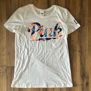 Victorias Secret PINK short sleeve t shirt with tropical print